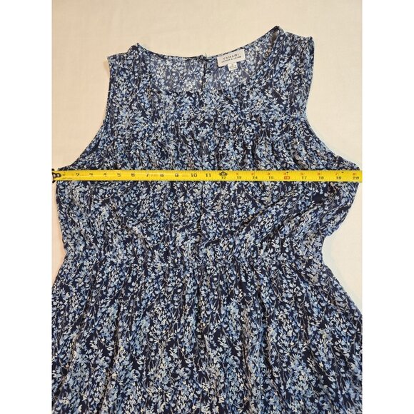 Tahari tiered floral midi dress sleeveless Fully lined lightweight size M - Picture 7 of 15